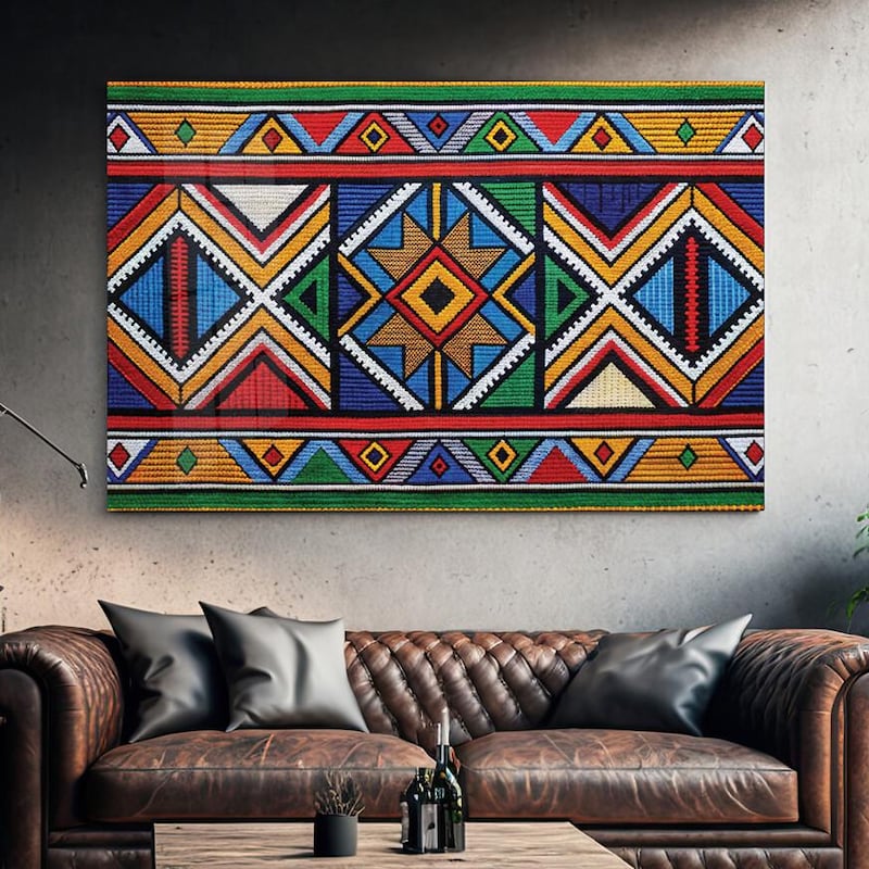 Geometric Patterns Using Ndebele Pattern Ndebele Printable Patterns - Etsy