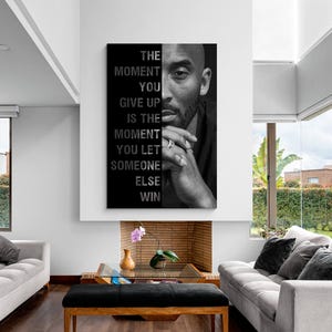 Kobe Bryant Someone Else Win Motivation Quote Wall Art Mindset Gym Poster Kobe Bryant Legendary Basketball Mamba Mentality Success Print