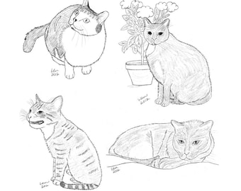 Cat Notecards (4)