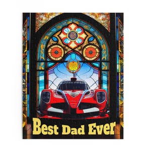 Best Dad Ever Puzzle - Fun Family Activity, Gift for Father&#39;s Day, 120/252/500-Piece, Car Lover&#39;s Gift, Home Decor