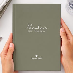 Personalized Starting College Journal, Freshman Year Memory Book, Custom Graduation Gift, Leaving Home Gift For Students