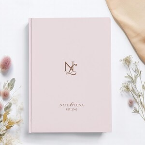Personalisierte Paare Geschenk Journal Valentinstag Geschenk Benutzerdefinierte Liebe Memory Buch Romantisches Geschenk für sie Angepasst Monogramm Jubiläum Buch Geschenk