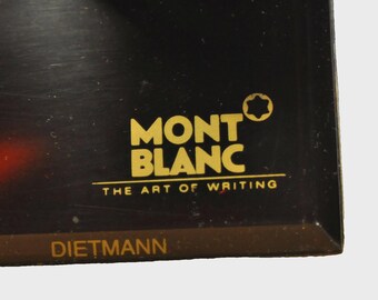 Montblanc  Luxury Desktop Celluloid Red Marbled Pen's Multi-Functional Stand Vintage c. 1971's