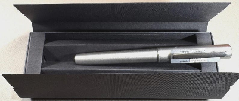 Pióro wieczne Lamy Aion L077 Seamless Aluminium&CT, niemieckie, z ok. 2019 r., stalówka „F”, nowe z pudełkiem zdjęcie 2