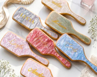 Personalized Engraved Hairbrush, Custom Name Hair Comb,  Christmas Gift