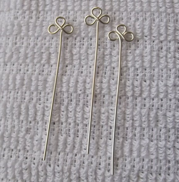 Swirl Brass Handcrafted Head Pins Lead//Nickle Free 20 gauge
