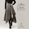 Asymmetrical Midi Skirt \u2013 Standard Fit 168 cm (Instant Download) product logo