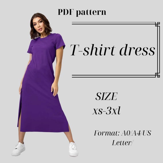 Maternity Midi T-shirt Dress Sewing Pattern Beginner Friendly (PDF Pattern) - Etsy Maternity Midi T-shirt Dress Sewing Pattern Beginner Friendly (PDF Pattern) - Etsy