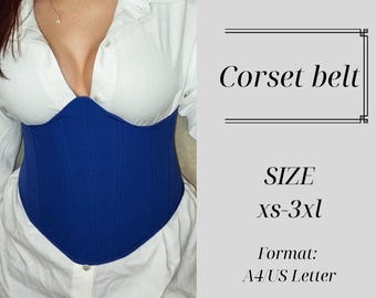Underbust Corset Belt Sewing Pattern: Cosplay PDF (Sizes XS-5XL)