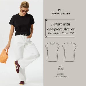 Schnittmuster Damen T-Shirt locker – Tall Fit 176 cm – Anfängerfreundlich
