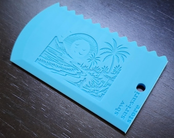 Surf Wax Comb and Scraper