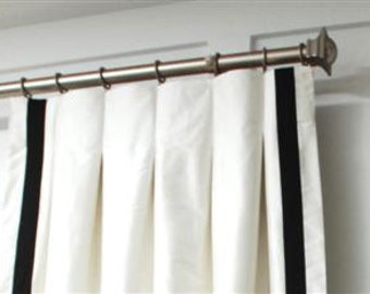 Pair 2 Panels Designer Drapes Inverted Pleats Solid Color Etsy