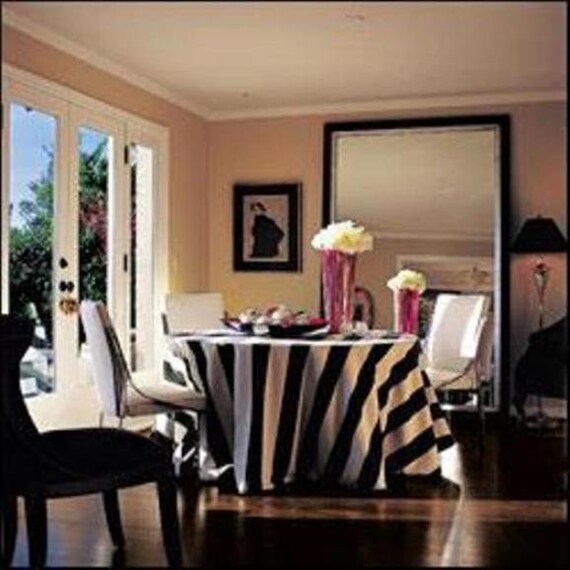 Black and White Stripe Tablecloth Cotton Wedding Parties Decoration Table Cloth Overlay Table Topper Round Rectangular Oval Square Etsy UK