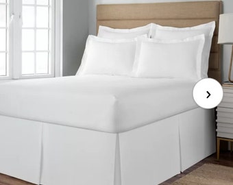 COM (Customers own material) pleated bed skirt, pillows, Euro shams, seamstress for hire
