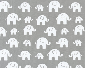 Nursery, kids room designer drapes, Premier prints bobo elephants storm grey