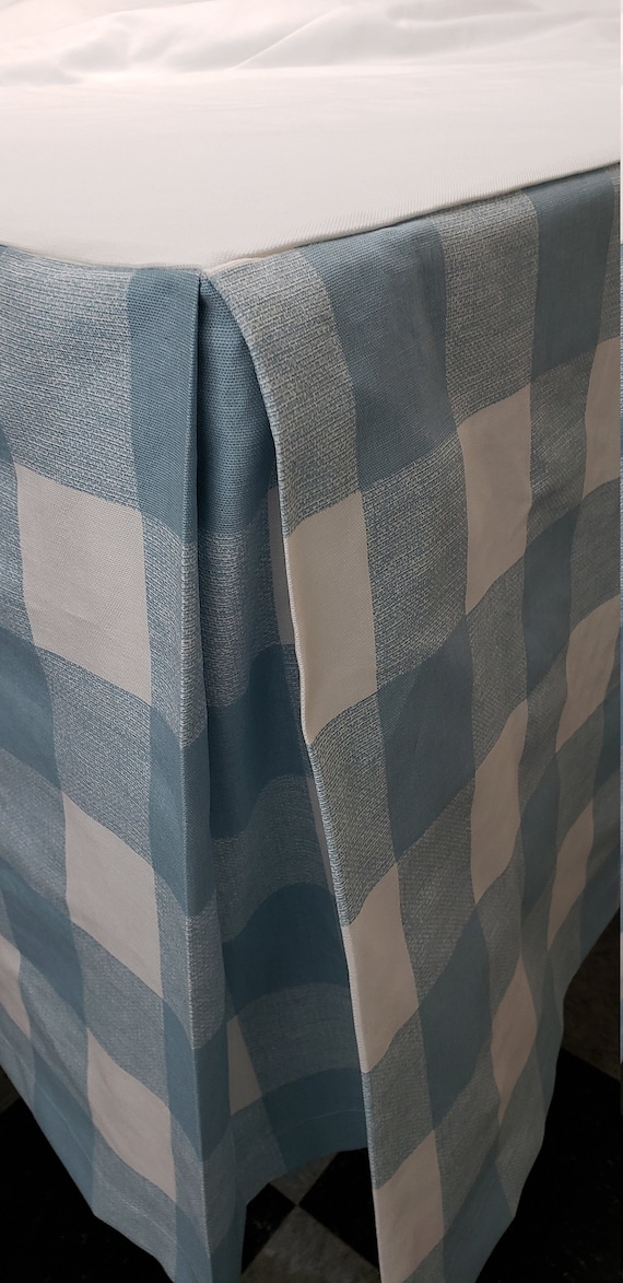 Grey plaid 2025 bed skirt