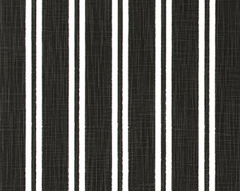 Black and white Stripe curtains Slub Linen rod pocket drapes, linen cotton