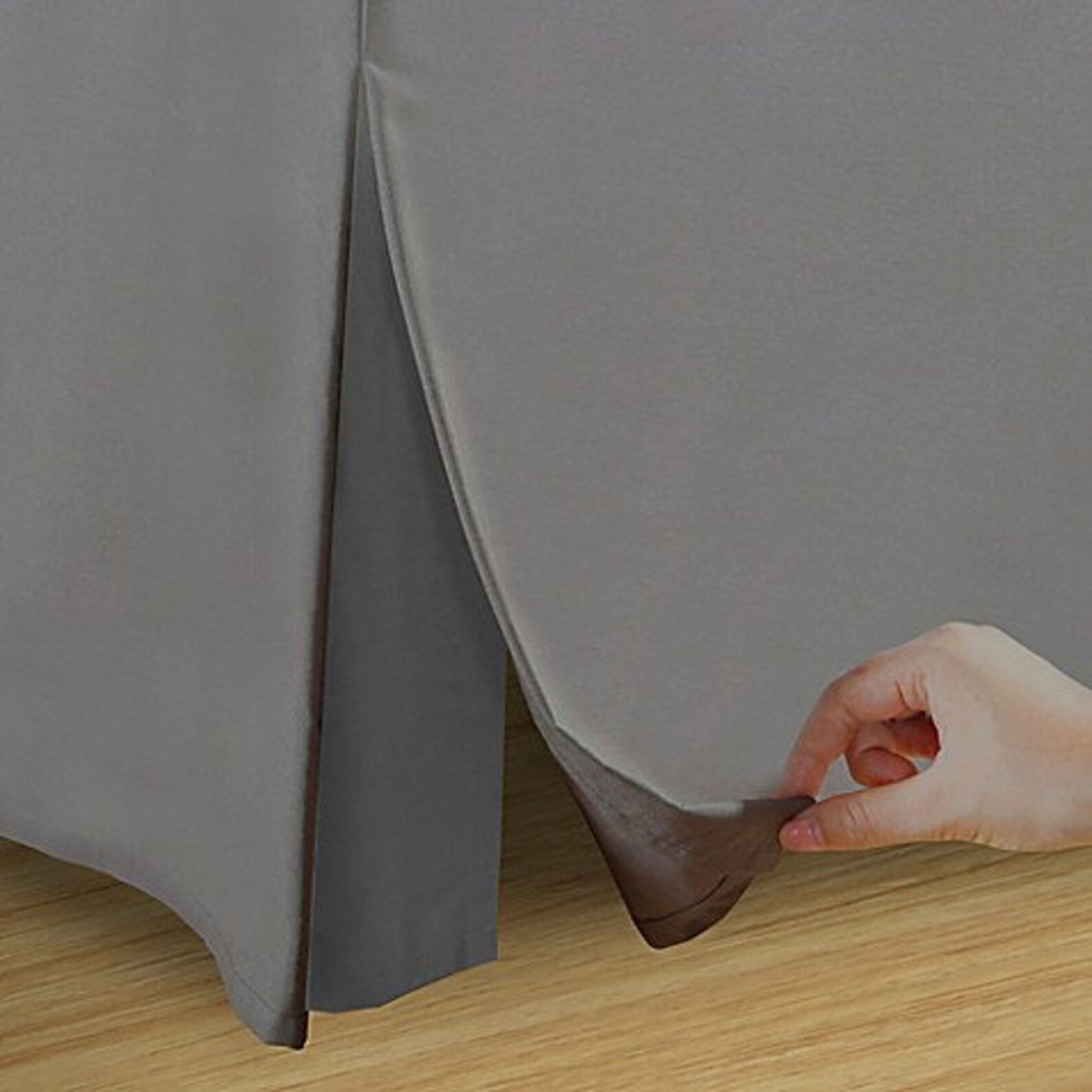 Medium Grey cotton bedskirt Solid color bedskirt 16 Etsy