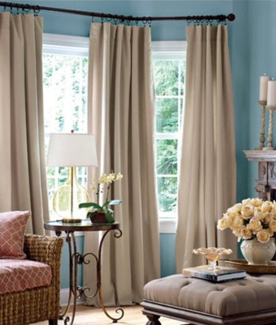 modern linen panel drapery ideas