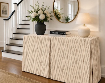 3 colors Rectangular Chevron Table-skirt table skirt , skirted table Dexter linen