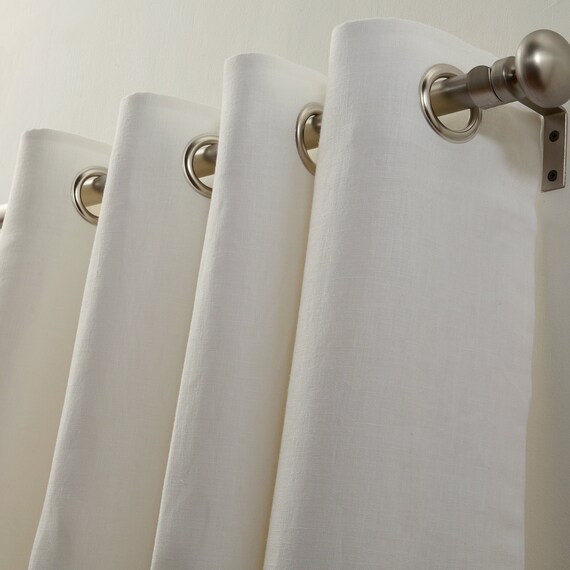 Extra Wide Grommet Curtain Panels Pair Two 75w Panels Etsy