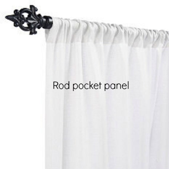 Pair Rod Pocket Window Curtain Panels, Buffalo Plaid, Navy Blue and White  Cotton Buffalo Check Drapes 
