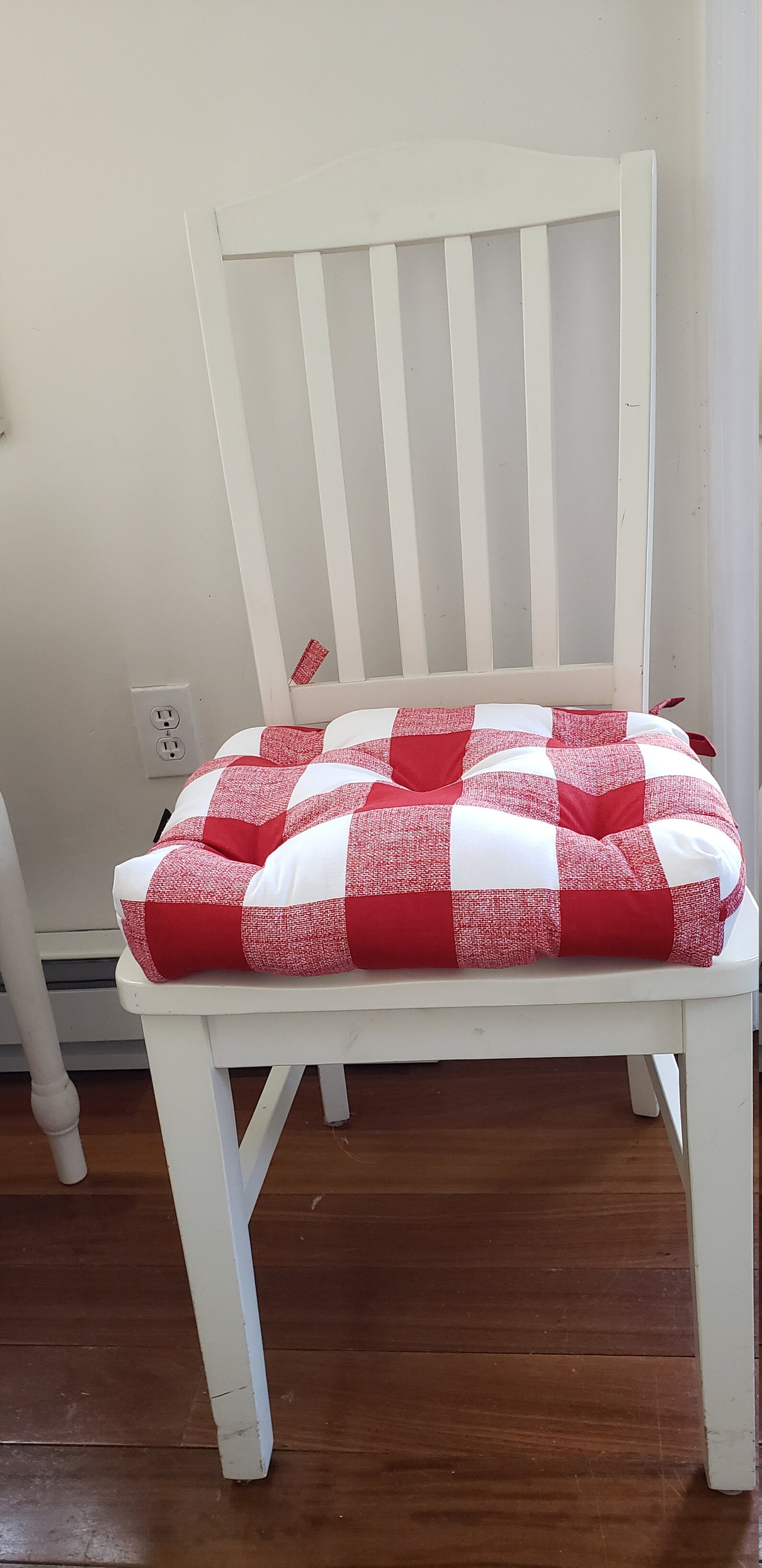 Set of 6 Tufted Chair Pads 16x 16 Buffalo Check Etsy