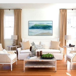 Pleated linen- cotton drapes curtains Solid color chip beige curtain panels, beige window curtains