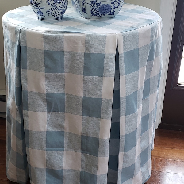 12 colors Buffalo check table-skirt table skirt, pleated table cover,  round  or rectangular plaid table-skirt, cotton