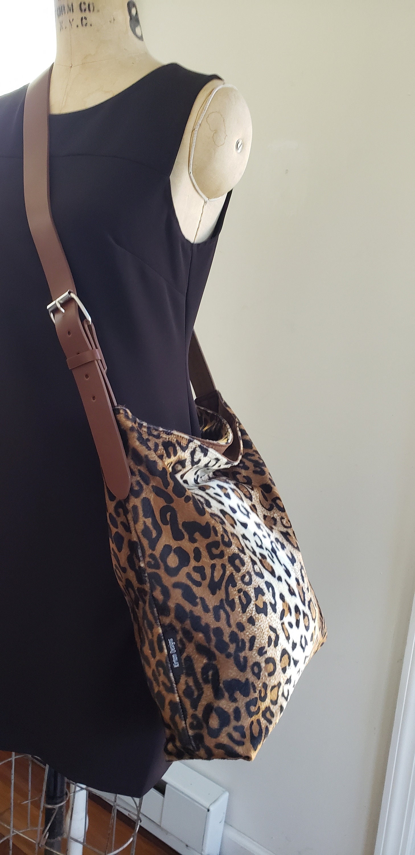 Large Size Hobo Tote Bag Faux Fur Brown Cheetah Leopard -  Canada