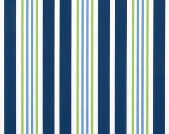 Gibson courtyard stripe shower curtain polyester navy blue 72", 84", 90, 108