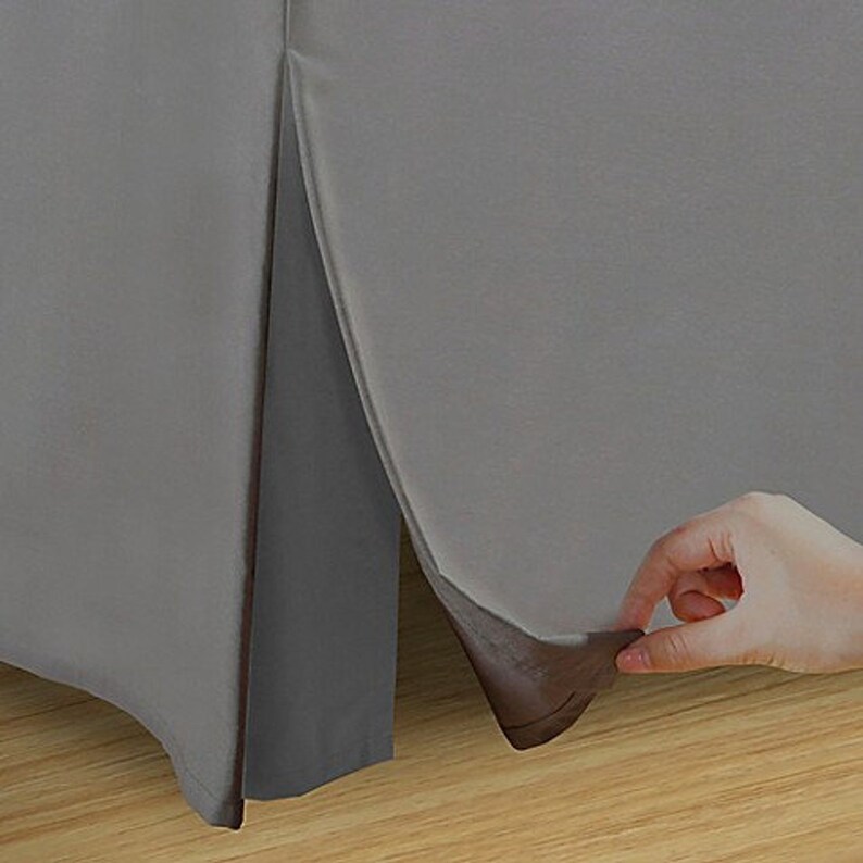 Heavy LINEN Bedskirt Pleated Bed Skirt Dust Ruffle Custom Etsy
