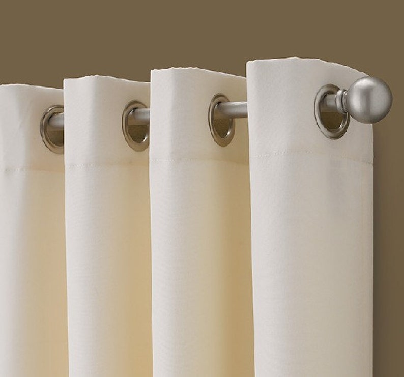 Light blue meadow linen shower curtain Two panel shower Etsy