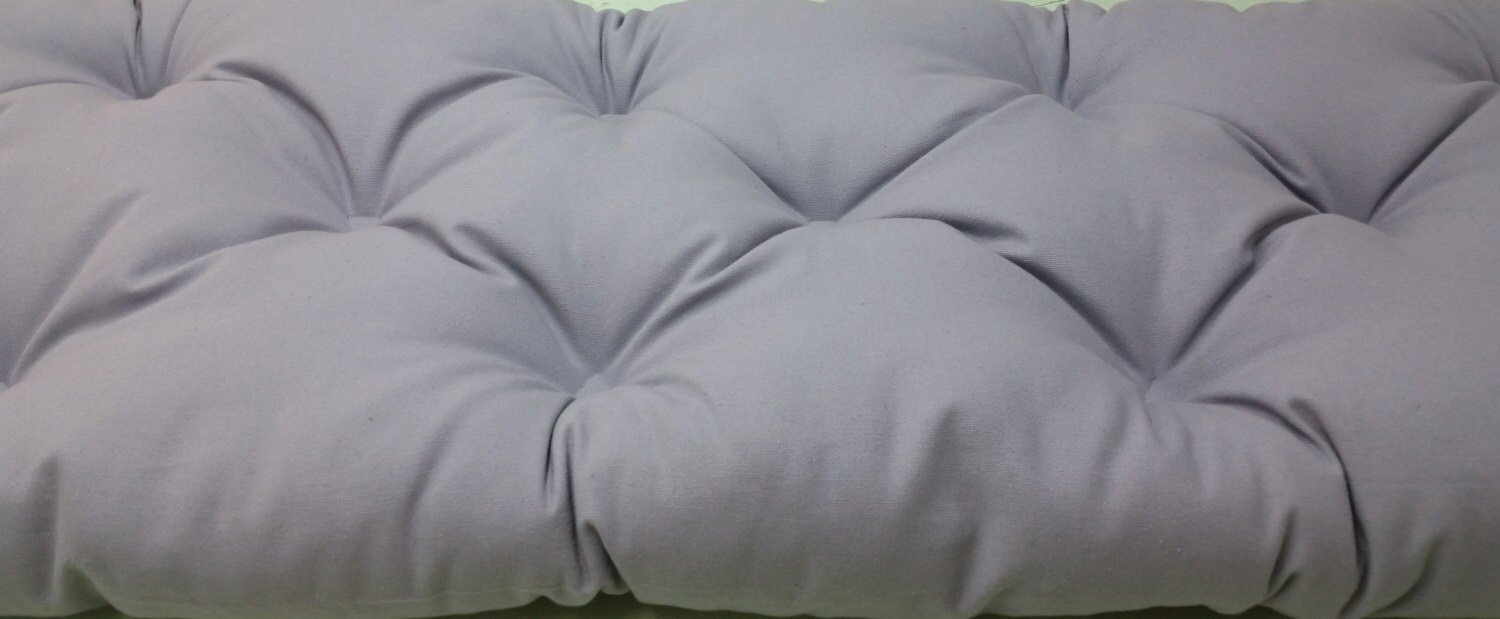 Grey Tufted seat cushion tufted bench cushion school house Etsy
