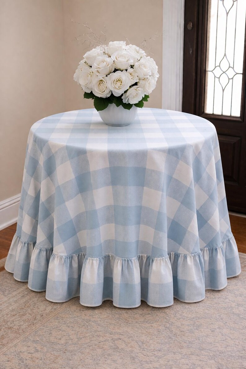 KIRTAMDESIGNS Linen Table Skirt