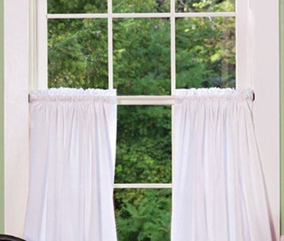 Linen Cafe Curtain Panels Kitchen Bathroom Kitchen Tier Etsy