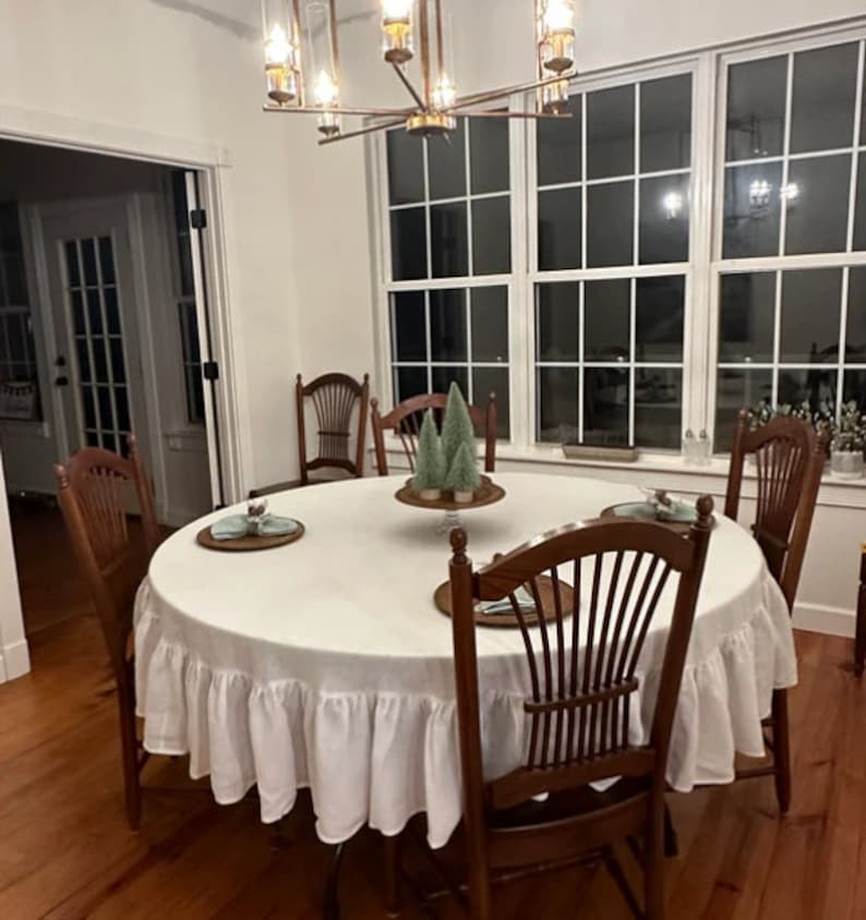 KIRTAMDESIGNS Linen Table Skirt - Thumbnail 3