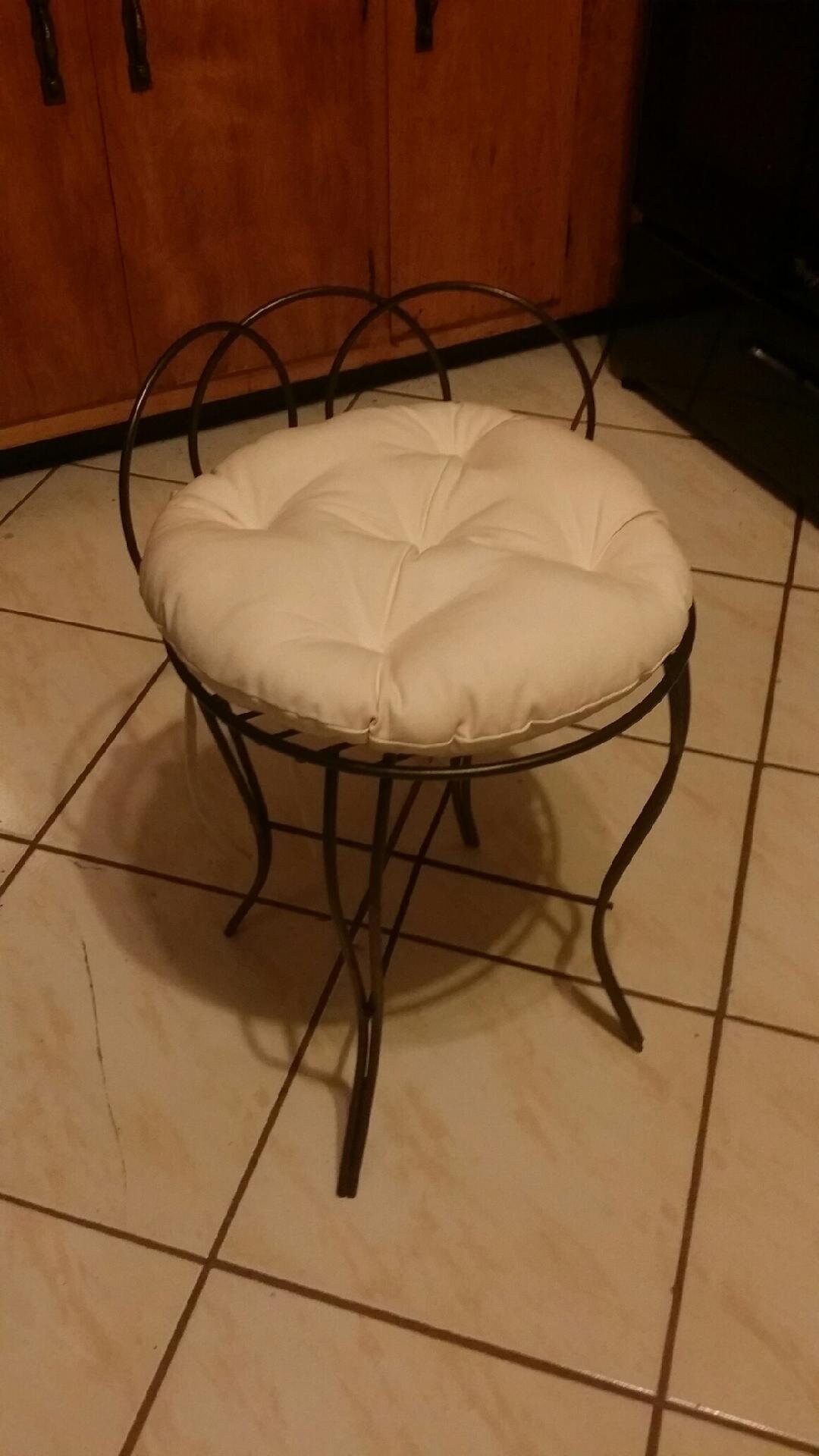 ROUND stool cushions tufted chair pads round seat cushions Etsy