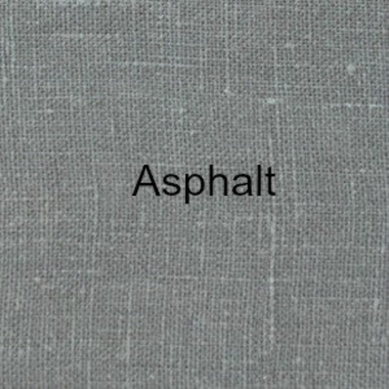 Asphalt Grey Linen Curtains Back Tabs Rod Pocket 100 Etsy