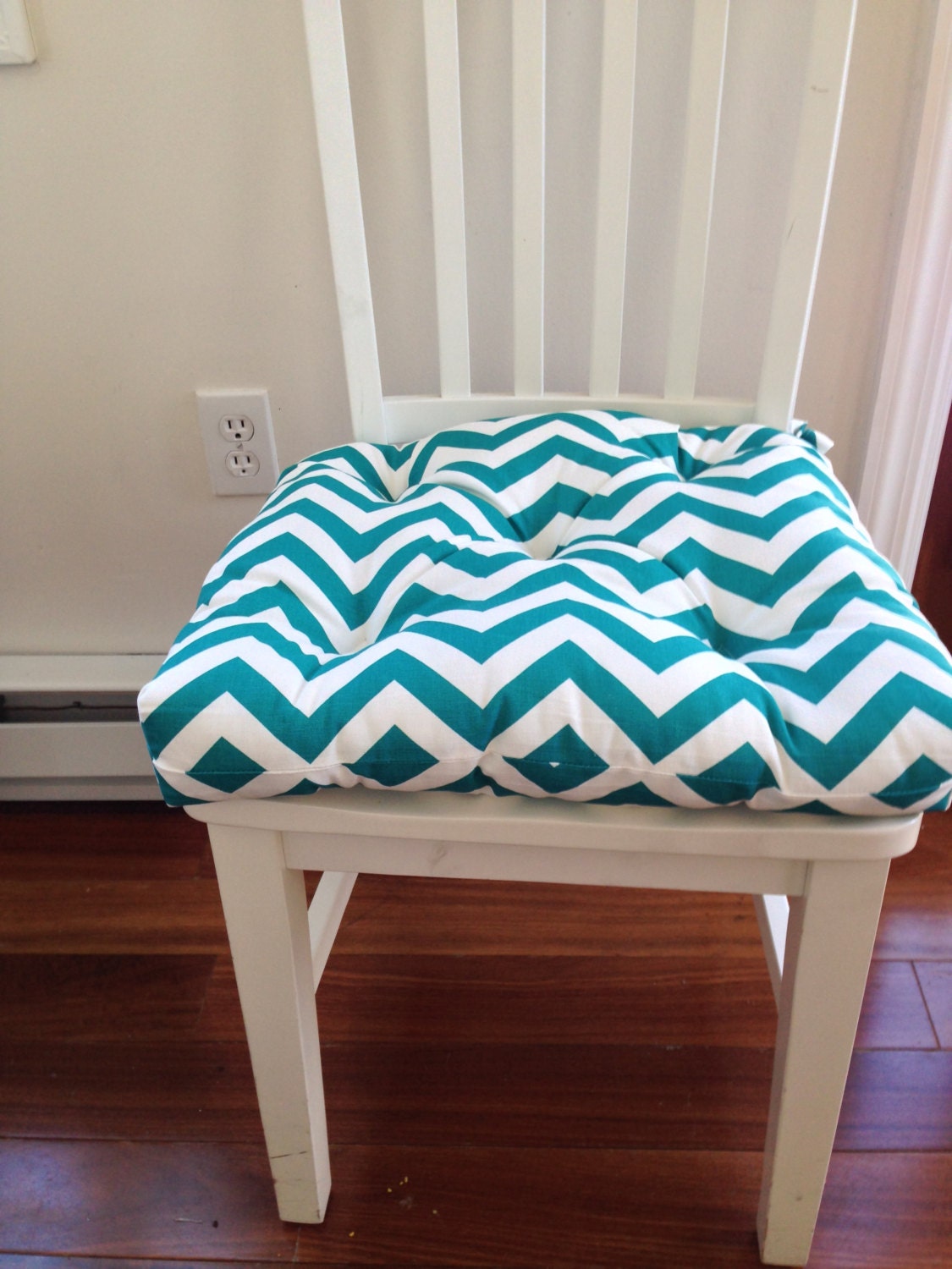 Tufted Chair Pad Seat Cushion Bar Stool Turquoise