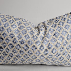 Brunschwig and Fils  high end 20&quot; × 12&quot;  lumbar Decorative custom made throw pillows STRIE CANTON - Brunschwig & Fils