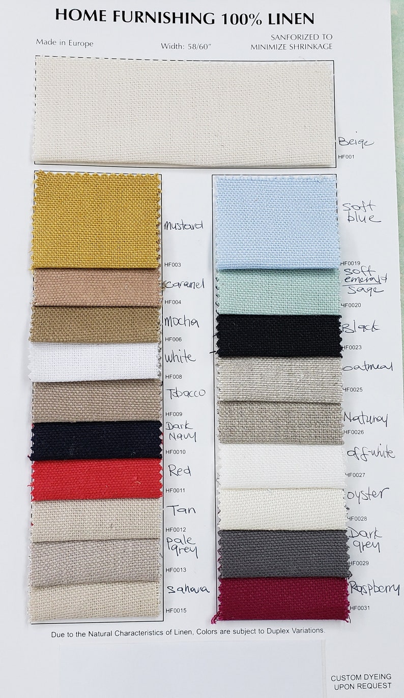 Off White Linen Bedskirt With Grosgrain Trim Custom Made Etsy