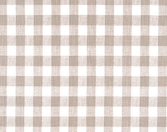 Pleated buffalo 1.5" PLAID curtains, ecru and white slub canvas buffalo check drapes, window curtains,