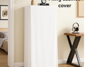 18 colors Custom made filing cabinet cover, slipcover, cotton canvas, console table cover tableskirt, bedside table cover
