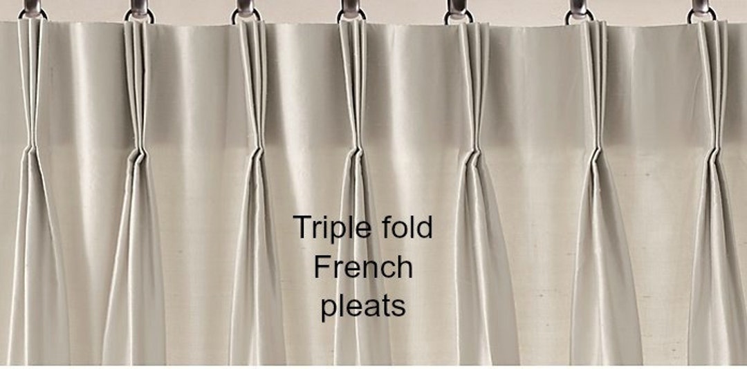 French pleated curtains hotsell