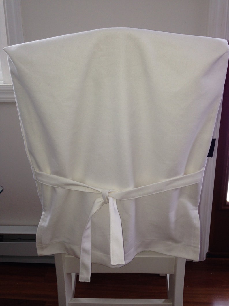 Chair Sleeve Slip Covers Chair Back Covers White or Natural Etsy