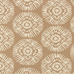 Scott living Medallion ROEBUCK BEIGE window curtains, custom drapes made to order