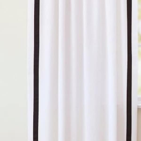 Black and White Shower Curtain - Etsy