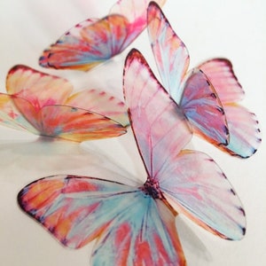 NEW SET Unicorn wings - Lavender butterflies - 3D plastic butterfly - purple lilac butterfly - wall art butterfly - butterfly wall decor