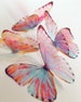NEW SET Unicorn wings - Lavender butterflies - 3D plastic butterfly - purple lilac butterfly - wall art butterfly - butterfly wall decor